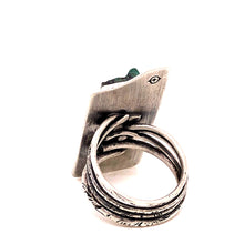 Load image into Gallery viewer, Malachite and Azurite Druzy Ring