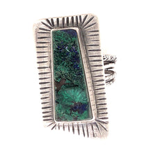 Load image into Gallery viewer, Malachite and Azurite Druzy Ring
