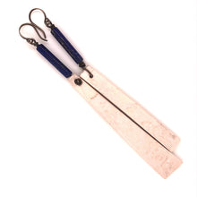 Load image into Gallery viewer, James Garnett Porcelain and Lapis Lazuli Earrings