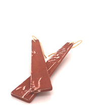 Load image into Gallery viewer, James Garnett Porcelain Terra Cota Long Earrings