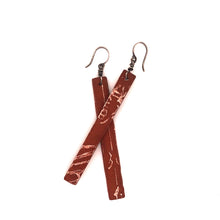 Load image into Gallery viewer, James Garnett Porcelain Terra Cota Long Earrings