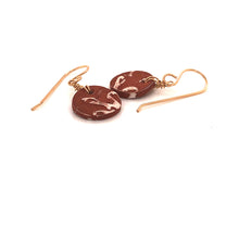 Load image into Gallery viewer, James Garnett Porcelain Small Terra Cotta Round Earrings