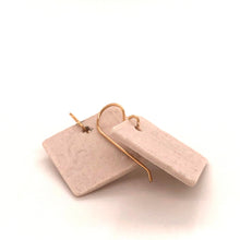 Load image into Gallery viewer, James Garnett Porcelain Medium Square Earrings